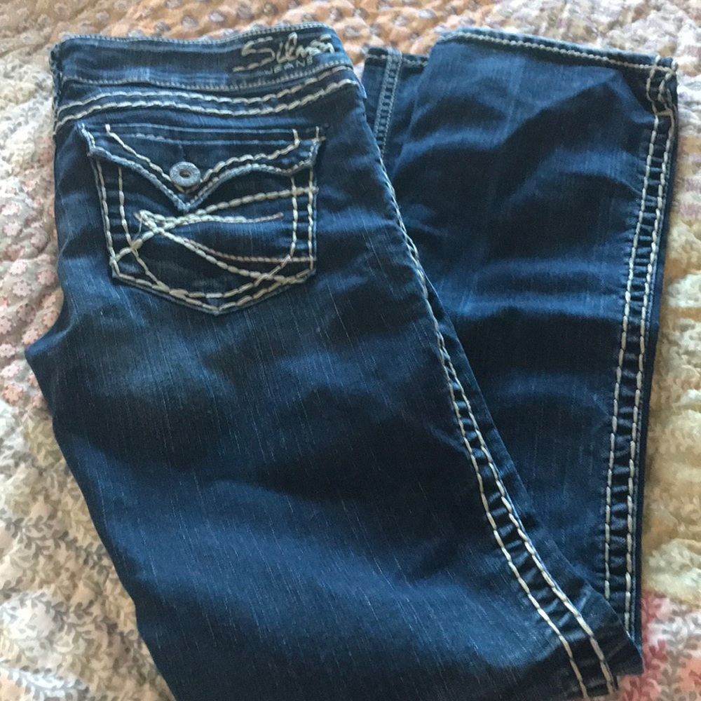 Silver jeans